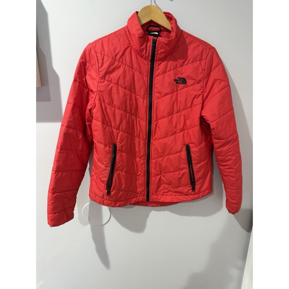 Women's The North Face Quilted Jacket Red Sz M‎